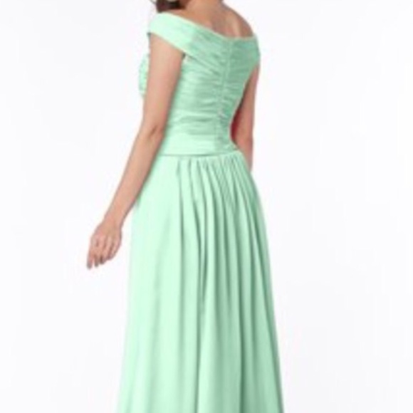 NWT Mint Chiffon Bridesmaid/Prom Dress - Picture 2 of 5